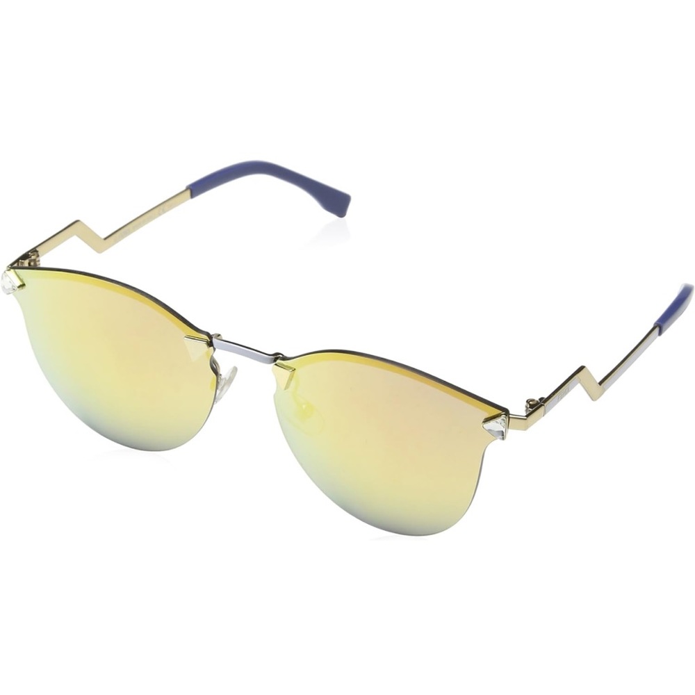 Fendi Iridia mirrored cat eye sunglasses